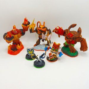 Skylanders - Giants Lot of 6 Swarm, Hot Head, Tree Rex, Double Trouble Figures